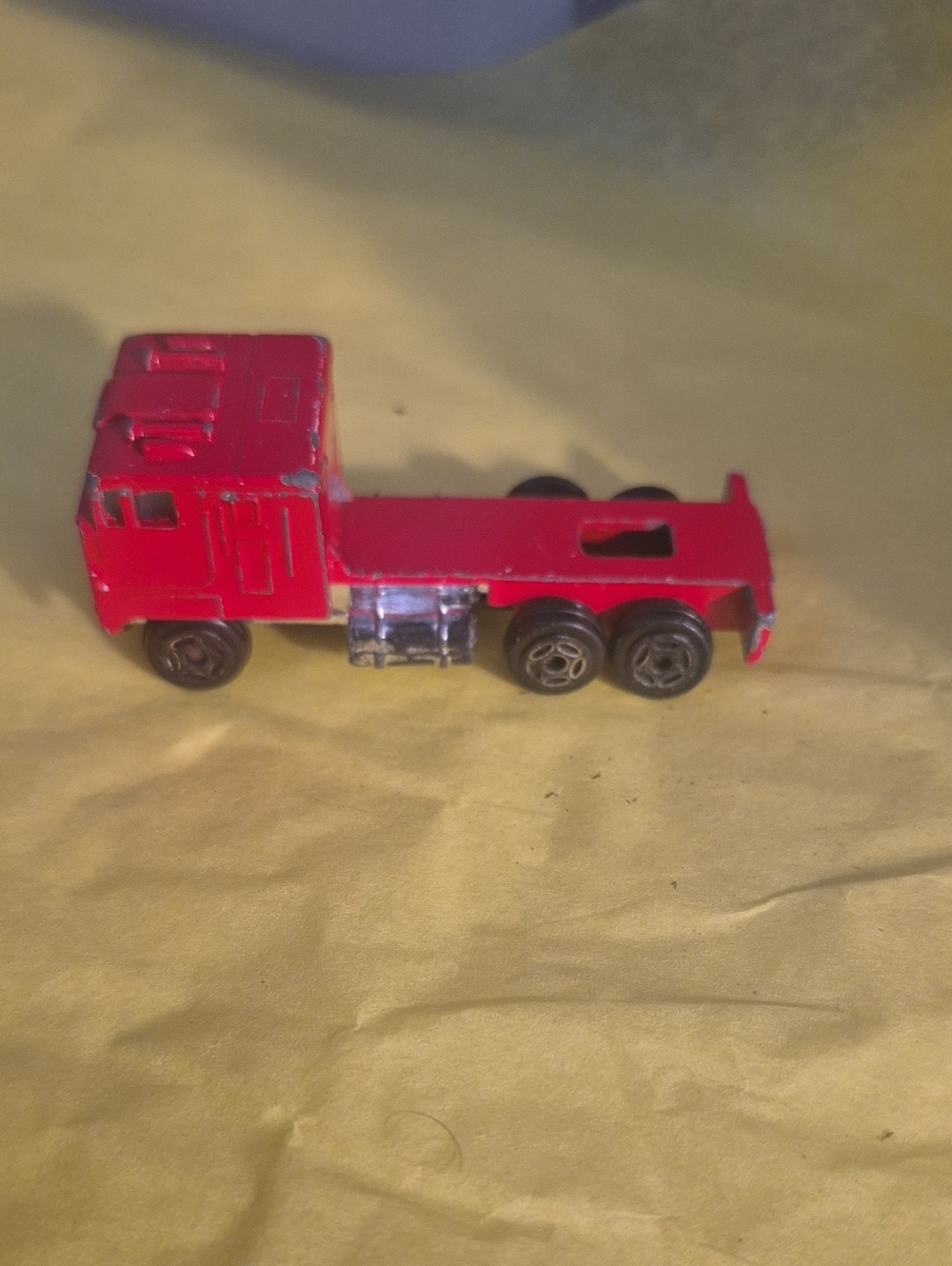 Red Toy Semi Truck Vehicle for Kids - Unbranded Metal Play Truck